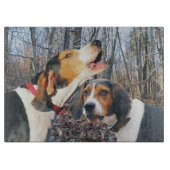 Behandeling van Walker Coonhounds in Wood Cutting Snijplank (Voorkant)