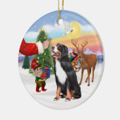 Behandeling voor een Berner Sennenhond Keramisch Ornament (Links)
