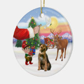 Behandeling voor een Border Terrier Keramisch Ornament (Links)