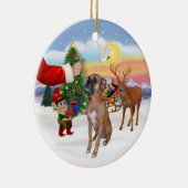Behandeling voor een Boxer Keramisch Ornament (Rechts)