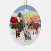 Behandeling voor een Dalmatiër Keramisch Ornament (Rechts)