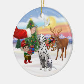 Behandeling voor een Dalmatiër Keramisch Ornament (Links)