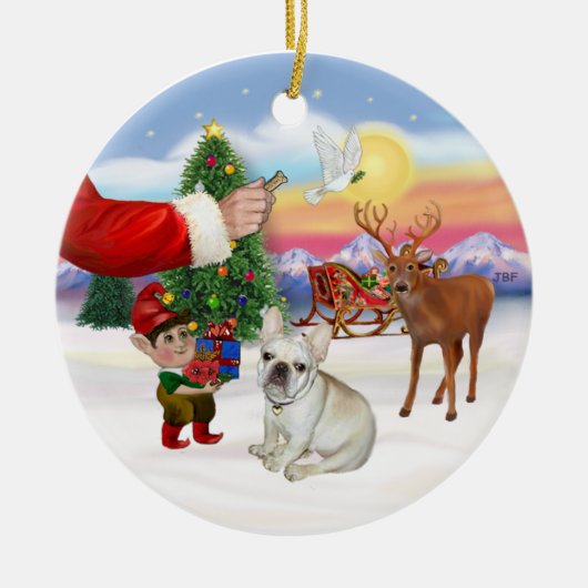 Behandeling voor een Franse Bulldog Keramisch Ornament (Voorkant)