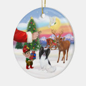 Behandeling voor een Papillon Keramisch Ornament (Links)
