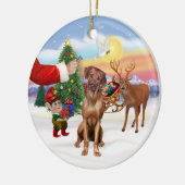 Behandeling voor een Rhodesian Ridgeback Keramisch Ornament (Links)