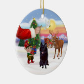 Behandeling voor een Schipperke Keramisch Ornament (Rechts)