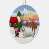 Behandeling voor een Sealyham Terrier Keramisch Ornament (Rechts)