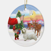 Behandeling voor een Sealyham Terrier Keramisch Ornament (Links)