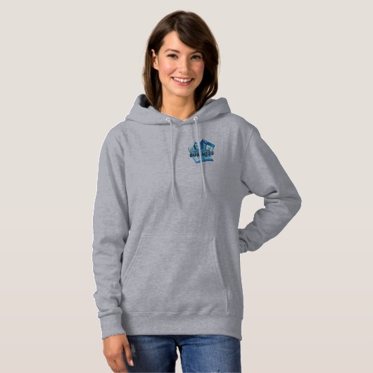 Behandeling voor het bedrijfsleven Grijze overhemd Hoodie (Voorkant volledig)
