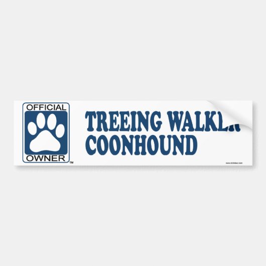 BEHANDELING WALKER COONHOUND_Blue Bumpersticker (Voorkant)