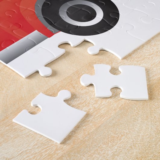 Behandeling Walker Coonhound die een kerstauto bes Legpuzzel (Zijkant)