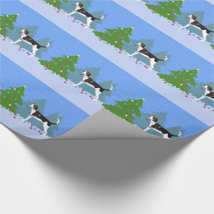 Behandeling Walker Coonhound die kerstbomen decorr Cadeaupapier
