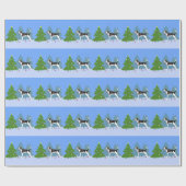 Behandeling Walker Coonhound die kerstbomen decorr Cadeaupapier (Vlak)