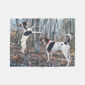 Behandeling Walker Coonhound Dogs Bossen Fleece Bl (Voorkant (Horizontaal))