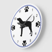 Behandeling Walker Coonhound Silhouette met Pawpri Grote Klok (Hoek)