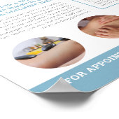 Behandelingspromo voor kuddemassage wellness cente poster (Hoek)