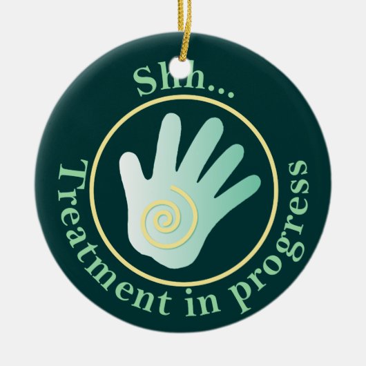 Behandelingsruimte Deurdeur Hanger Keramisch Ornament (Voorkant)