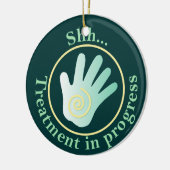 Behandelingsruimte Deurdeur Hanger Keramisch Ornament (Links)