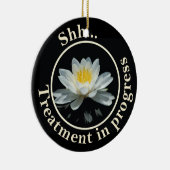 Behandelingsruimte Lotus Flower stoort niet Keramisch Ornament (Rechts)