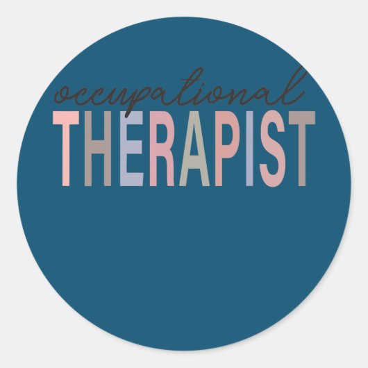 Behandelingstherapie bij therapist OT maand OT Ronde Sticker (Voorkant)