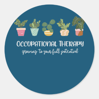 Behandelingstherapie Pediatrische therapie OT maan Ronde Sticker