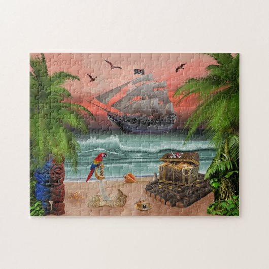 BEHANDELINGSVRAAGSTUKKEN PIRATEN LEGPUZZEL (Horizontaal)