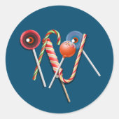 Behandelt blauwe stickers (Voorkant)