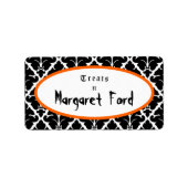 Behandelt door . . . Sjabloon Etiket (Voorkant)