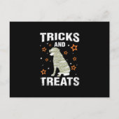 Behandelt _ Tricks Rottweiler Halloween Costume Mu Aankondigingskaart (Voorkant)