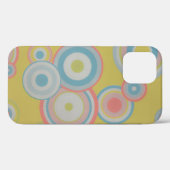 Behang-70s-80s-cirkels-textuur Case-Mate iPhone Case (Achterkant (horizontaal))