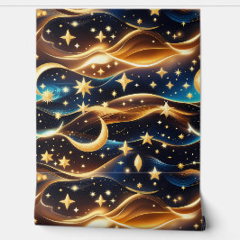 Behang - Amber Celestial Moon