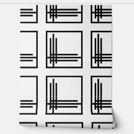 Behang - Art Deco Zwart / Wit