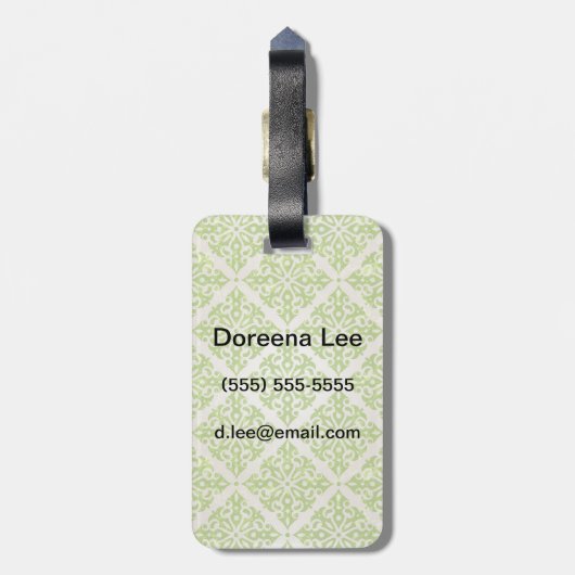 behang bagagelabel (Achterkant verticaal)