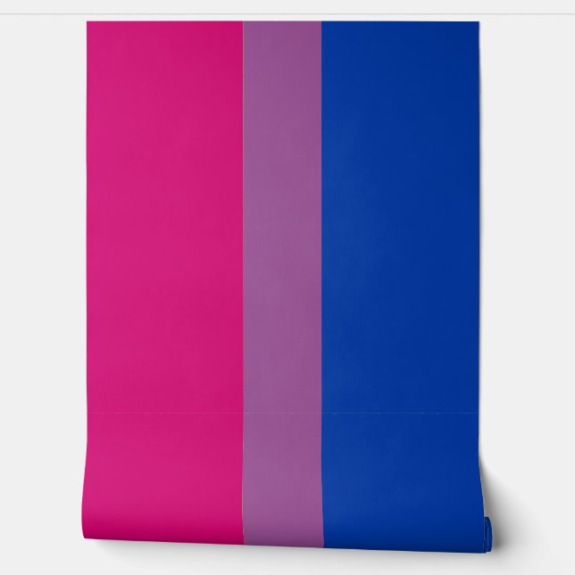 Behang Biseksuele vlag LGBTQ (Afrollen)