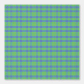 Behang - Blauw en Groen Geruit (Voorkant)