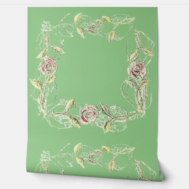 Behang BLOEM STIJL ONTWERP (Afrollen)