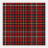 Behang - Diep rood en groen tartan (Voorkant)