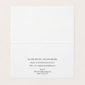  behang Hair Stylist Sjabloon Gevouwen Visitekaartje (Binnenkant ongevouwen)