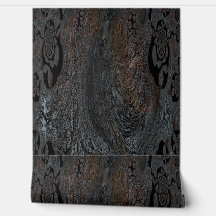 Behang - Licorice Vortex & Crumpled Night