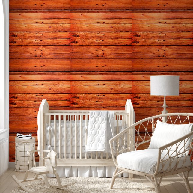 Behang Mahonie Rood Hout (Kinderen)