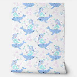 Behang met een leuk patroon van leuke afbeeldingen