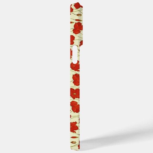 Behang met Oude Klaprozen Case-Mate iPhone Case (Achterkant / Rechts)