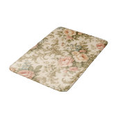 Behang met vintage bloempatroon badmat (Gekanteld)