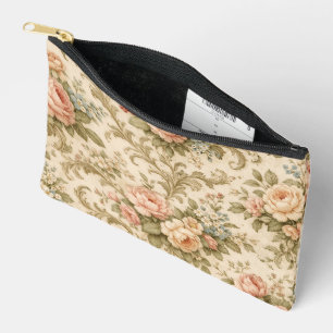 Behang met vintage bloempatroon etui