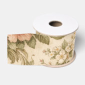 Behang met vintage bloempatroon grosgrain lint (Spoel)