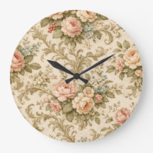 Behang met vintage bloempatroon