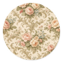Behang met vintage bloempatroon