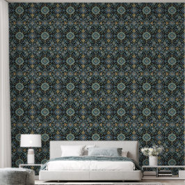 Behang met vintage Perzisch medaillonpatroon