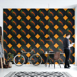 Behang met wortels
