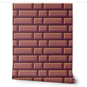 Behang Pixel-Art "STONEBRICKS" 8 bit Var02